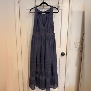Lucky Brand Navy Maxi Dress. NWT